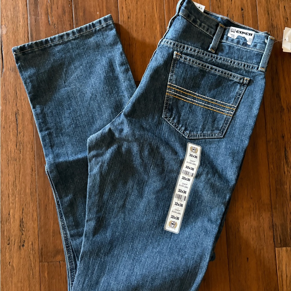 Cinch Men's Blue Straight Jeans